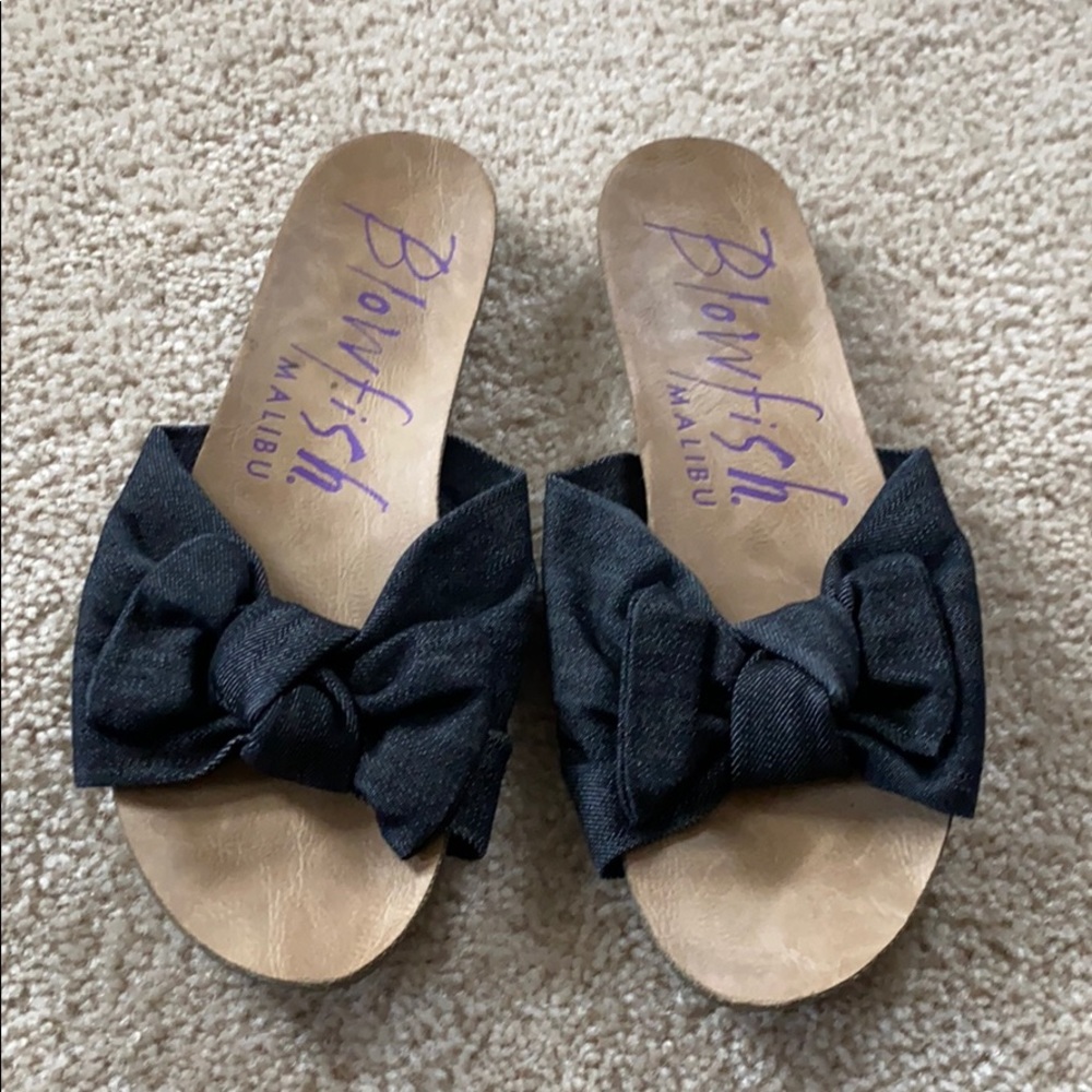 Jean Bow Flip Flops